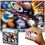 Think2Master Solar System & Space Exploration 250 Pieces Jigsaw Puzzle Great Puzzle for Teens, Adults, Seniors. Great Gift with Larger Pieces. 14.2” X 19.3”