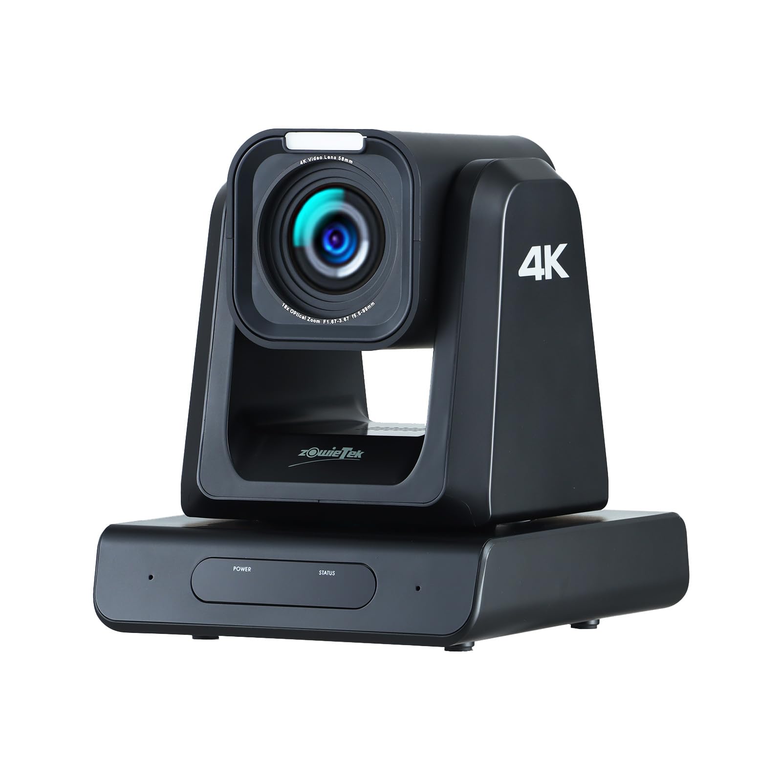 zowietek ZowiePTZ 4K PTZ Camera, Black, Native NDI|HX3, 25X, SDI/HDMI/USB