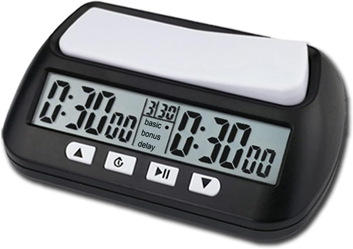 Chess Clock Digital Timer - Eacam 3 In 1 Count Down Game Timer, with Bonus Delay Count Down up Alarm, for International Chess Game, Pro Players, Board Games for All Ages
