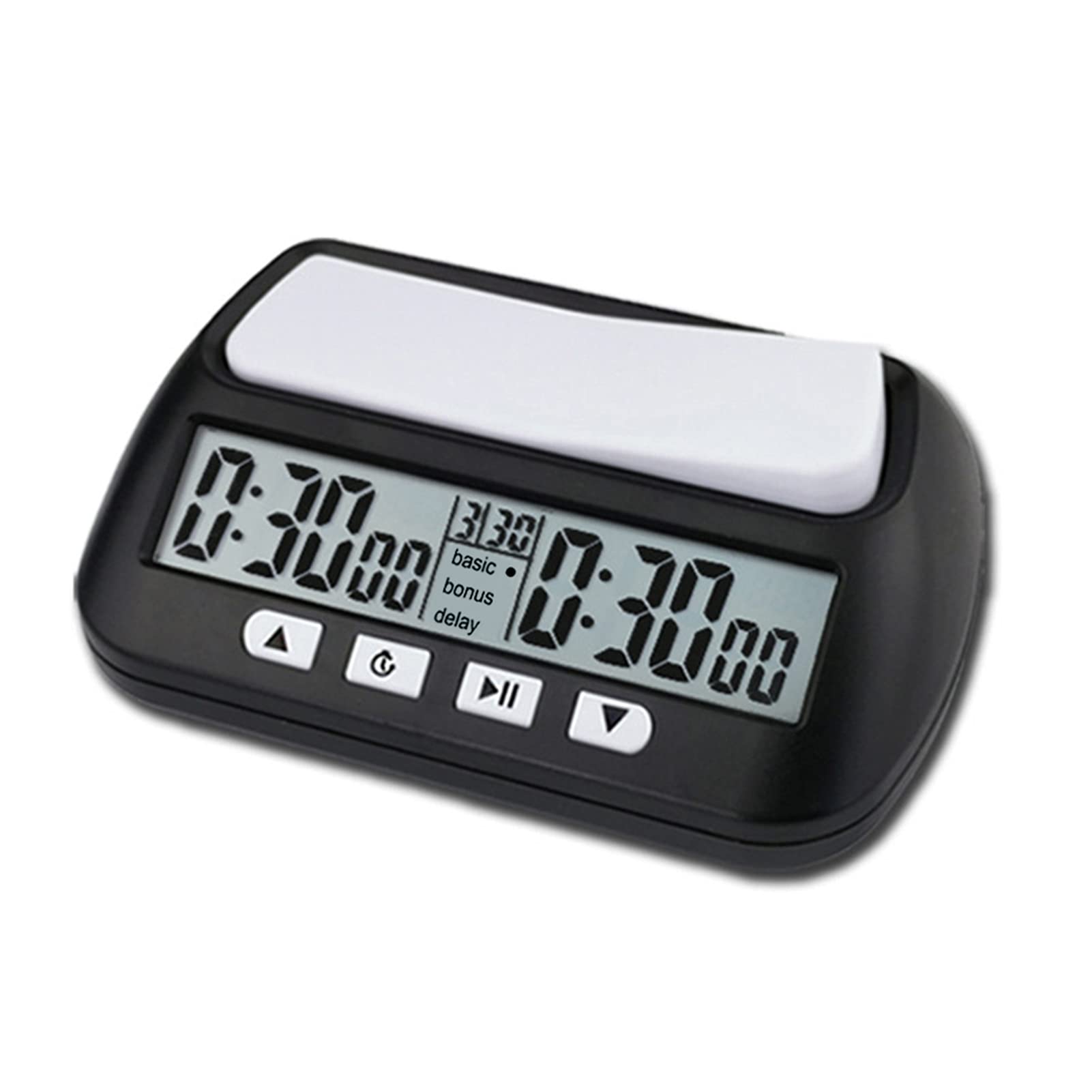 Chess Clock Digital Timer - Eacam 3 In 1 Count Down Game Timer, with Bonus Delay Count Down up Alarm, for International Chess Game, Pro Players, Board Games for All Ages