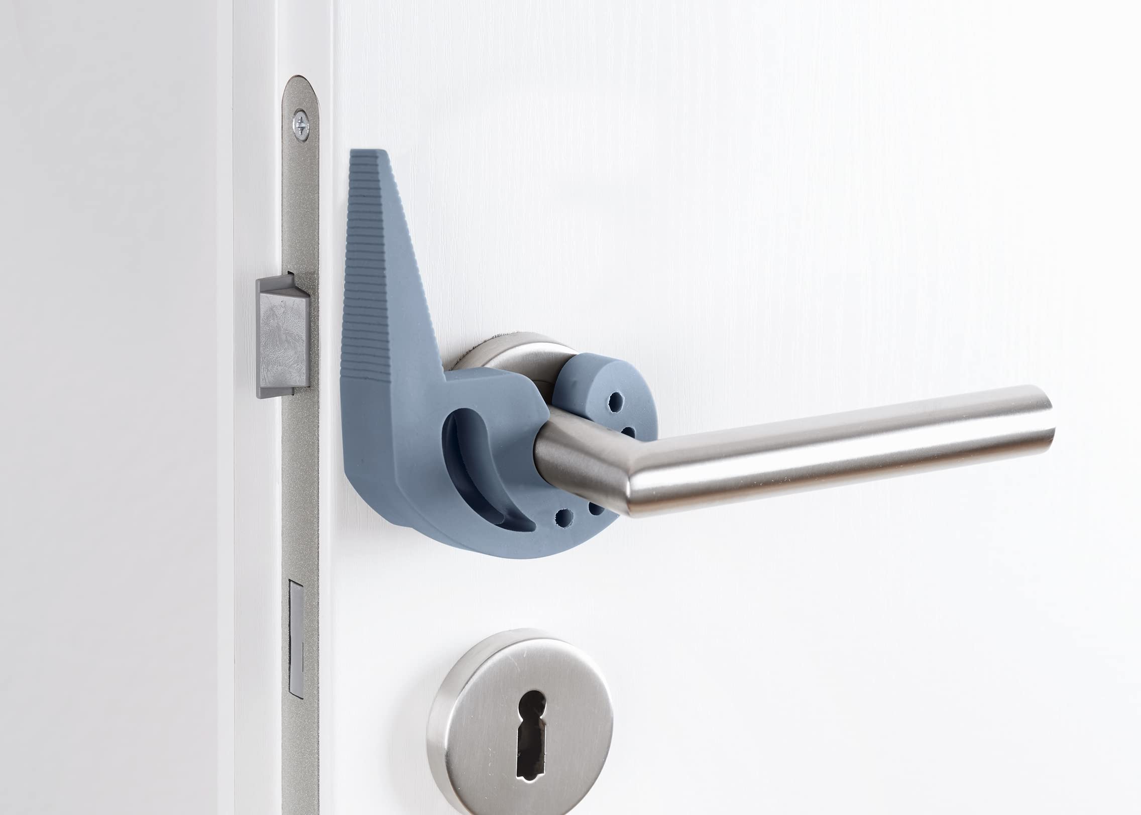 Wenko Multi-STOP fermaporta blu-grigio - Salvadita, TPR, 11.8 x 7.7 x 2.5 cm, Blu