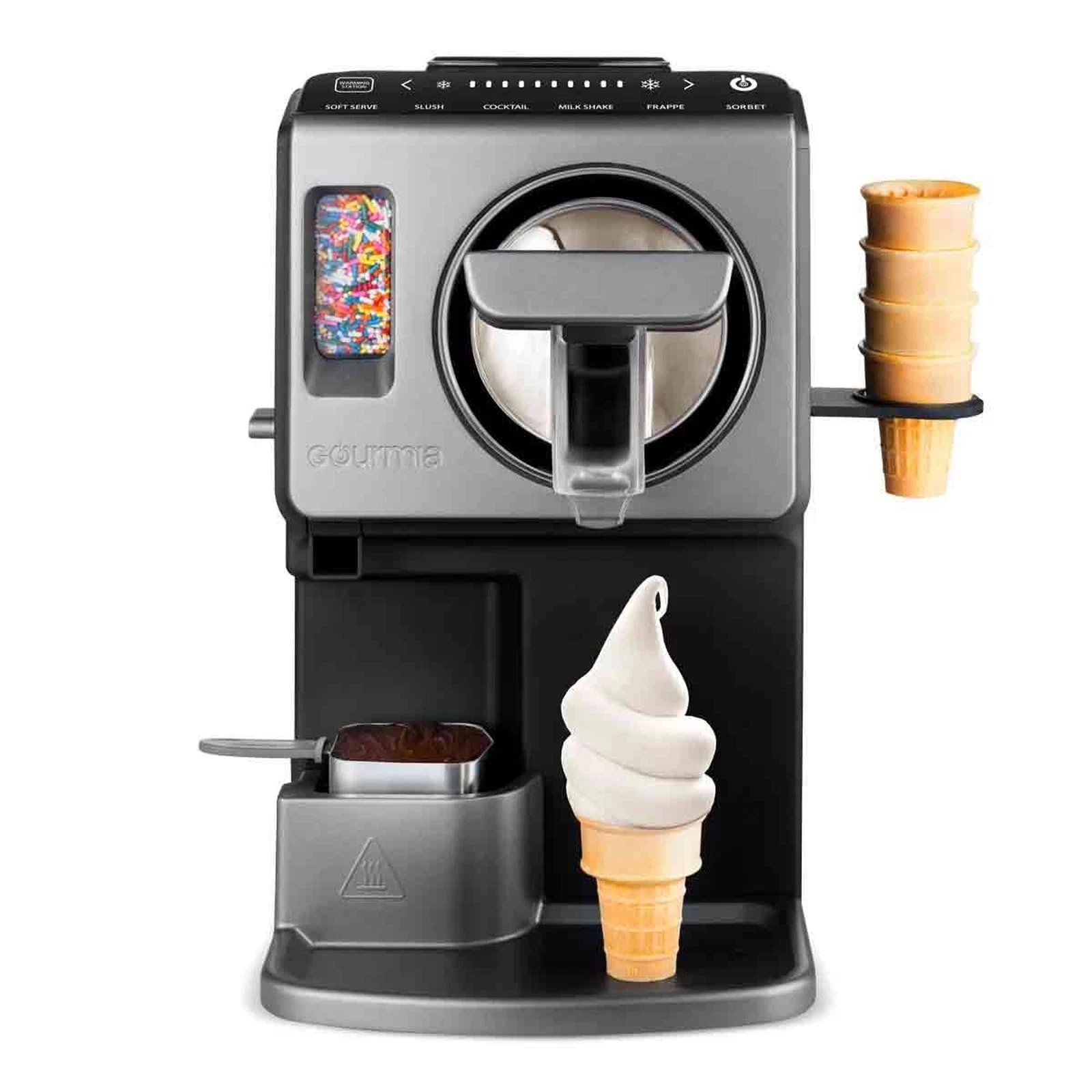 Soft Serve Ice Cream & Frozen Drink Maker Machine with Dispensing Lever - Model GSI1020, Black - Image 5