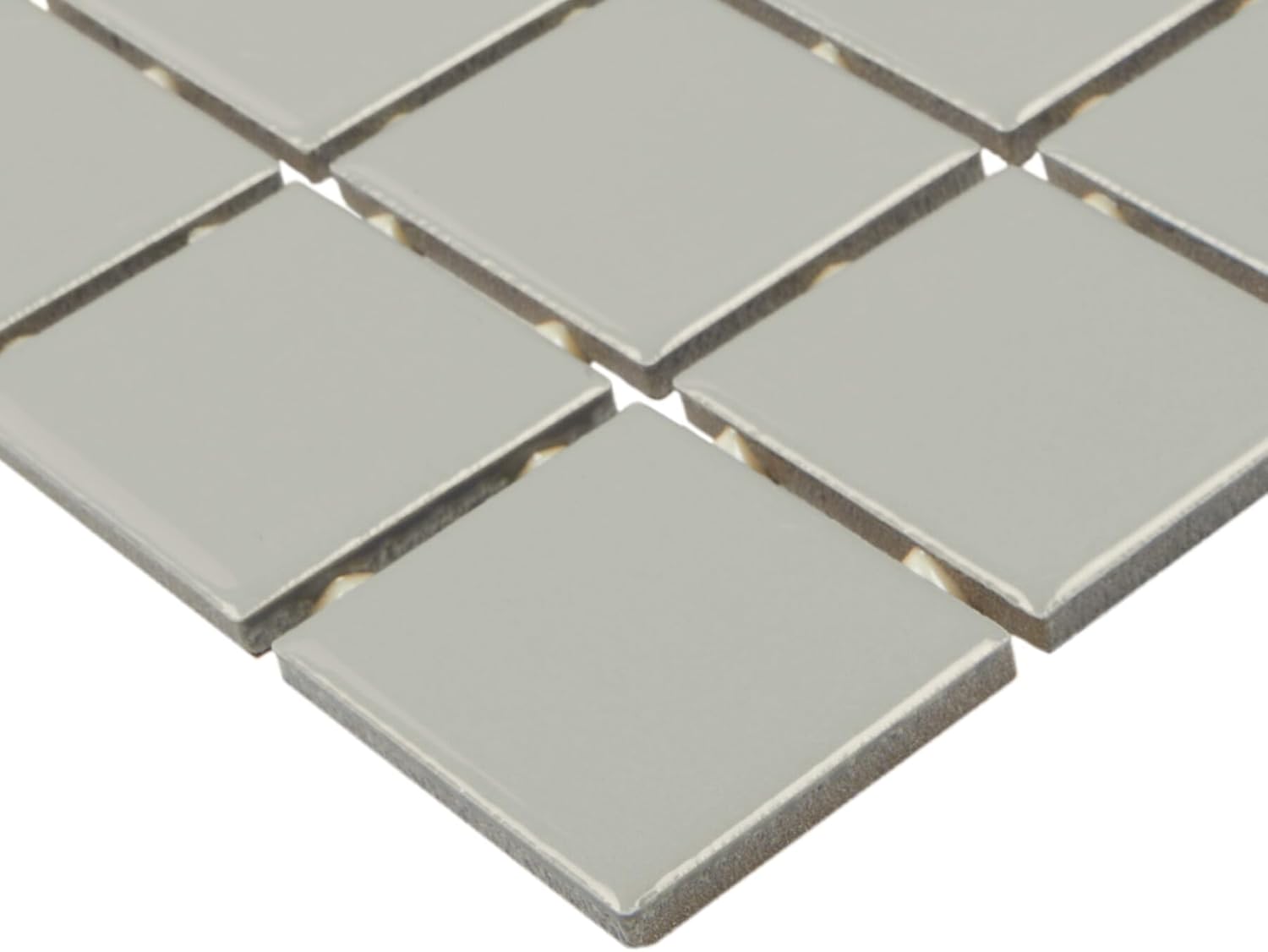 2" x 2" Straight Joint Ceramic Wall and Floor Tile in Desert Gray (12 PC Per Carton) (24 SQFT Per Carton)