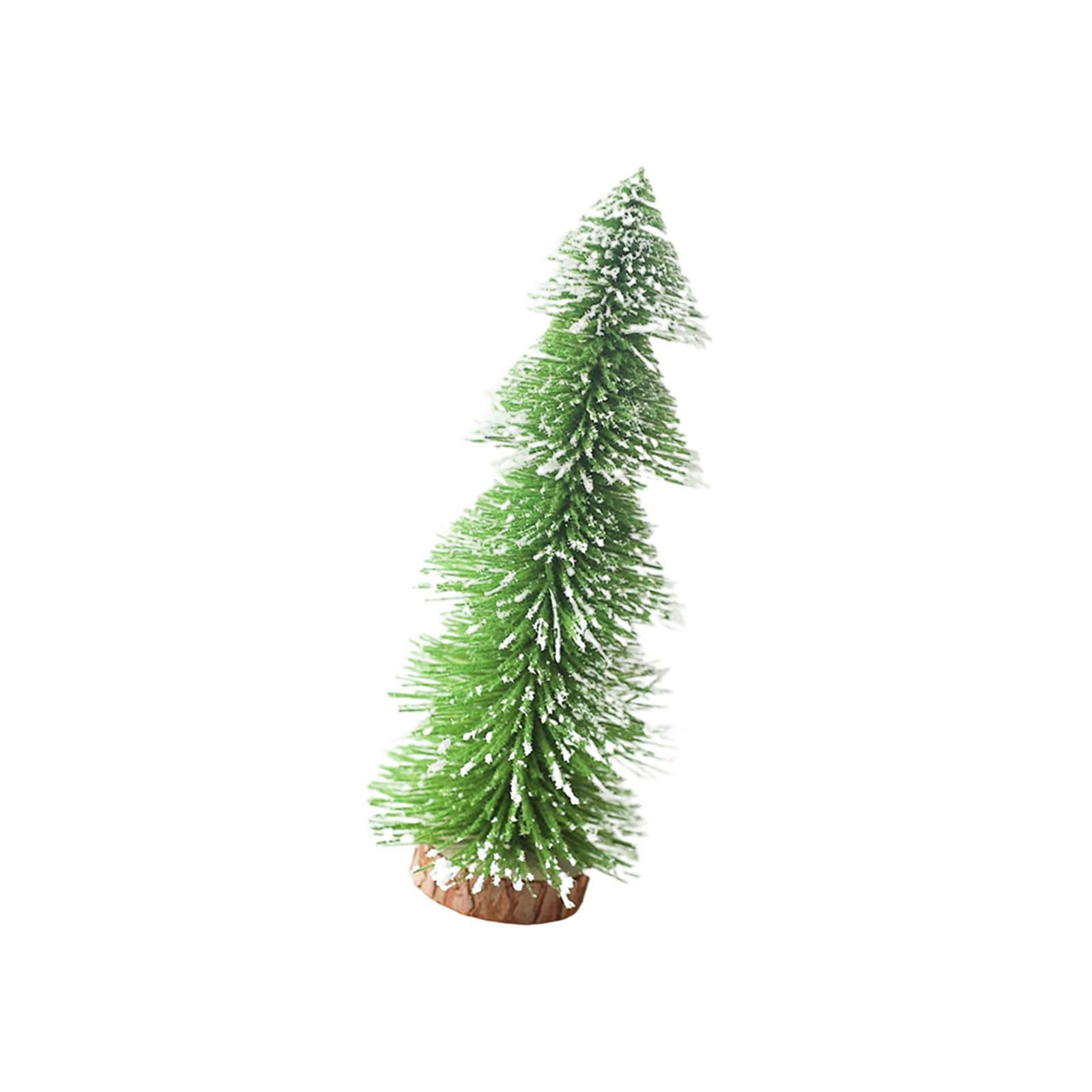 Miniature Pagoda Christmas Tree Decoration with Frosted Effect for Christmas Desktop Display Home Party Decoration Tree Home