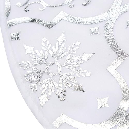 Miniatura 22 de Pie de árbol de Navidad FLASH WORLD, con estampado de nieve (color blanco, 36 pulgadas)
