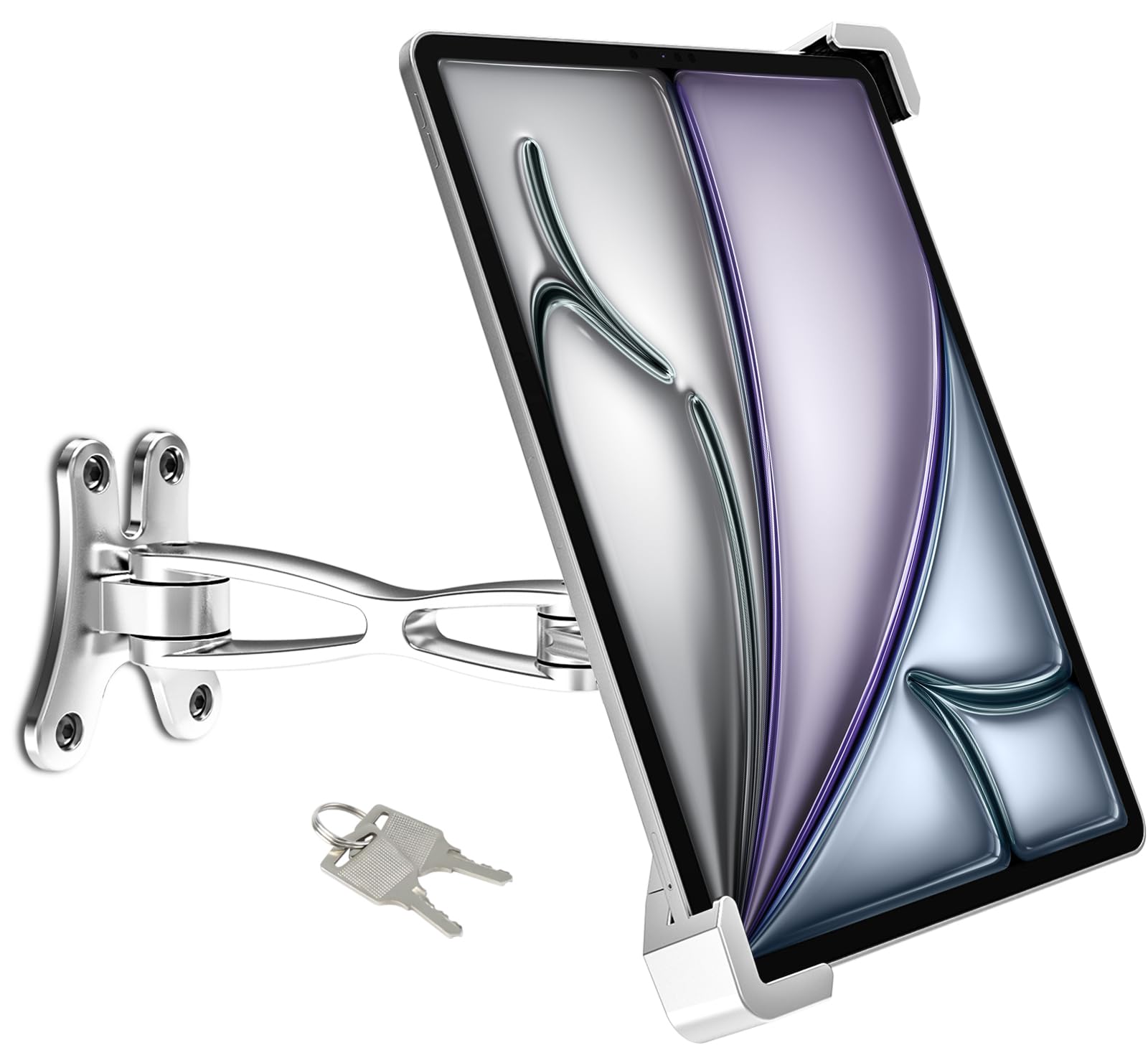 Dosvsi Locking Tablet Wall Mount, Universal Anti-Theft Tablet Wall Holder for Business Retail Compatible with 7