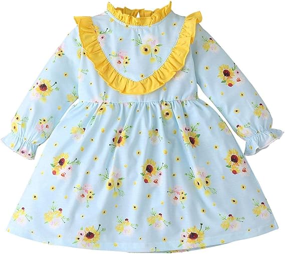 Amazon Co Jp 子供服 ワンピース Re Yue 女の子 キッズ 長袖 ドレス かわいい プリンセス ベビー服 赤ちゃん服 スカート お姫様 おしゃれ ガールズ ファション 女児 プリント フォーマル こども服 パーティー 通園 通学 発表会 学園祭 秋冬 服 ファッション小物