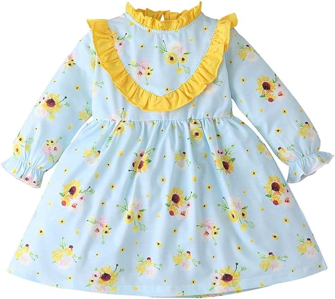 Amazon Co Jp 子供服 ワンピース Re Yue 女の子 キッズ 長袖 ドレス かわいい プリンセス ベビー服 赤ちゃん服 スカート お姫様 おしゃれ ガールズ ファション 女児 プリント フォーマル こども服 パーティー 通園 通学 発表会 学園祭 秋冬 服 ファッション小物