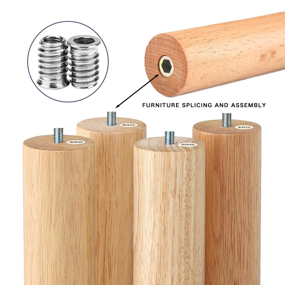 30 PCS M5 boccole filettate per Legno Viti de Acero al carbono Hexagonal de accionamiento de tuercas de inserción roscadas para bussole per Legno Inserto Filettato Esagonale