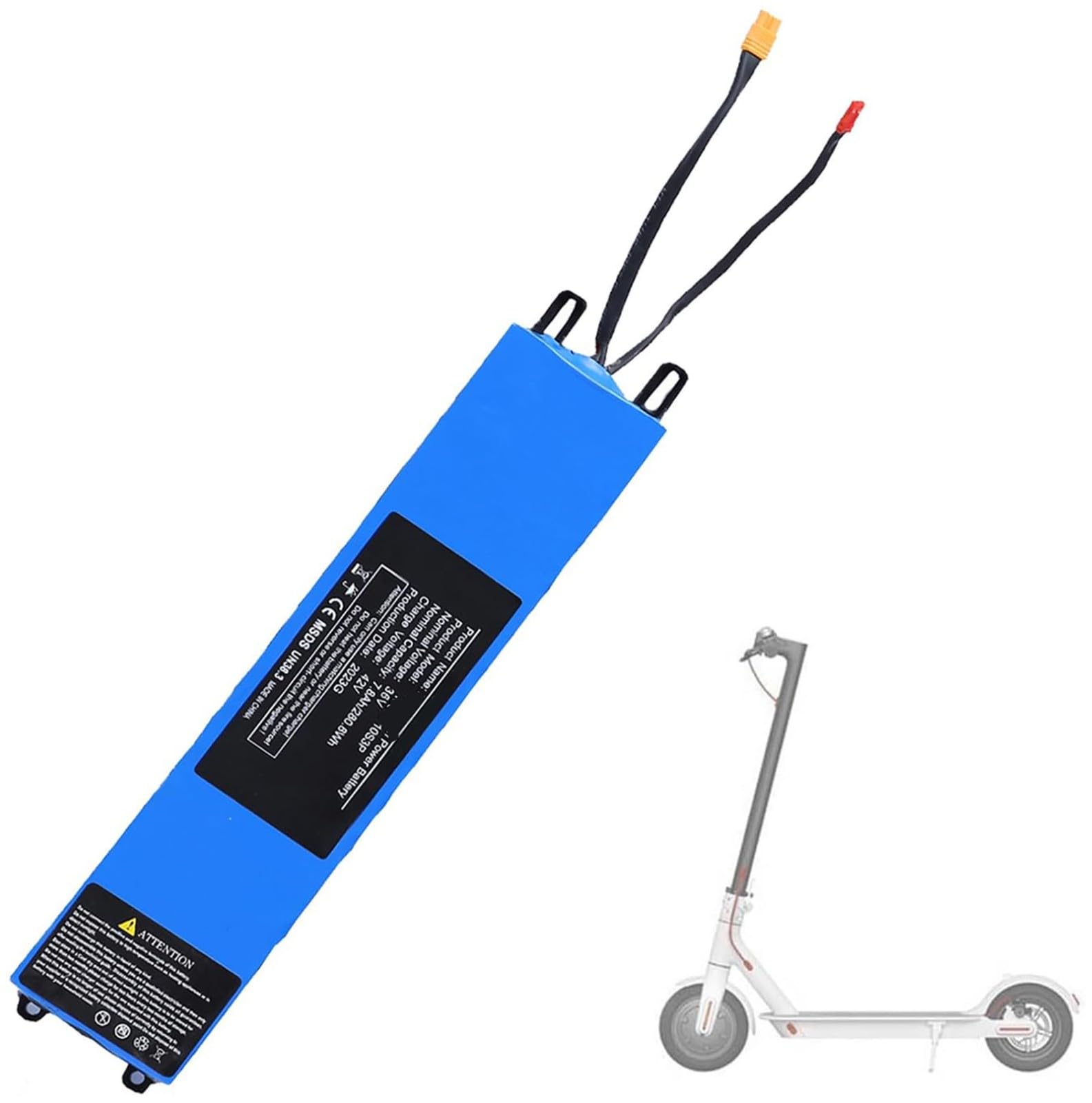 36V Batterie pour Trottinette Électrique, Batterie Haute Puissance 36V 6Ah 7.8Ah 10.4Ah Batterie De Remplacement 10S3P pour Kit Moteur De 0-400W