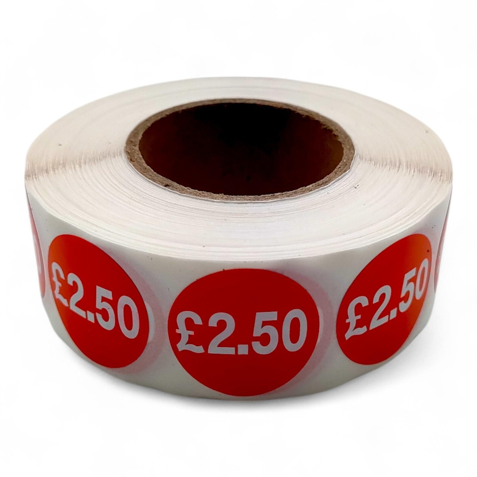 Price Stickers - 1000 Stickers - 25mm Red Self Adhesive Sticky Labels Rolls £2.50