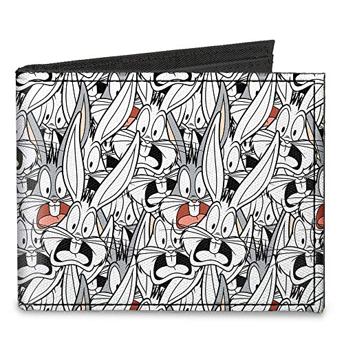 Buckle-Down Men's Standard Canvas Bifold Wallet-Bugs Bunny, 4.0