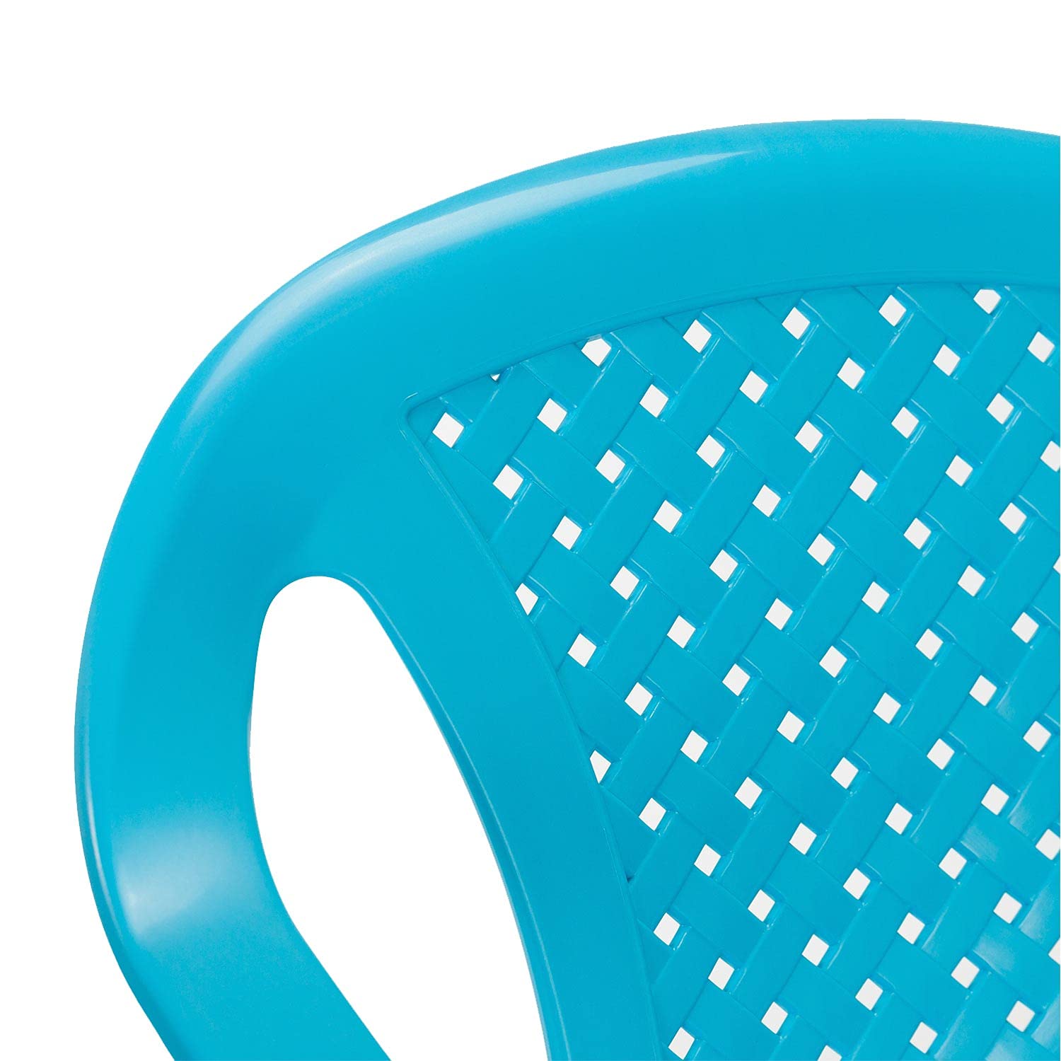 PROGARDEN Sedia, Resina Polipropilene Plastica, Blu, Regular
