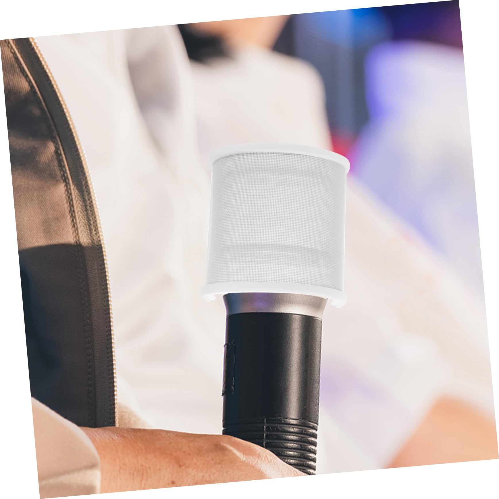 U Shaped Pop Filter Microphone Pop Filter -pop Microphone Shield Handheld Mic Pop Filter U Shaped Mic Windscreen Shield White Metal Microphone Cover Blowout