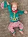 Aslaylme Baby Boy Christmas Outfit Newborn Xmas Clothes Elf Bodysuit (Green,0-3 Months)