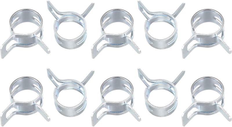 Abraçadeiras de Mangueira Tipo Mola uxcell 11 mm para Combustível, Silicone e Vácuo – Kit com 20