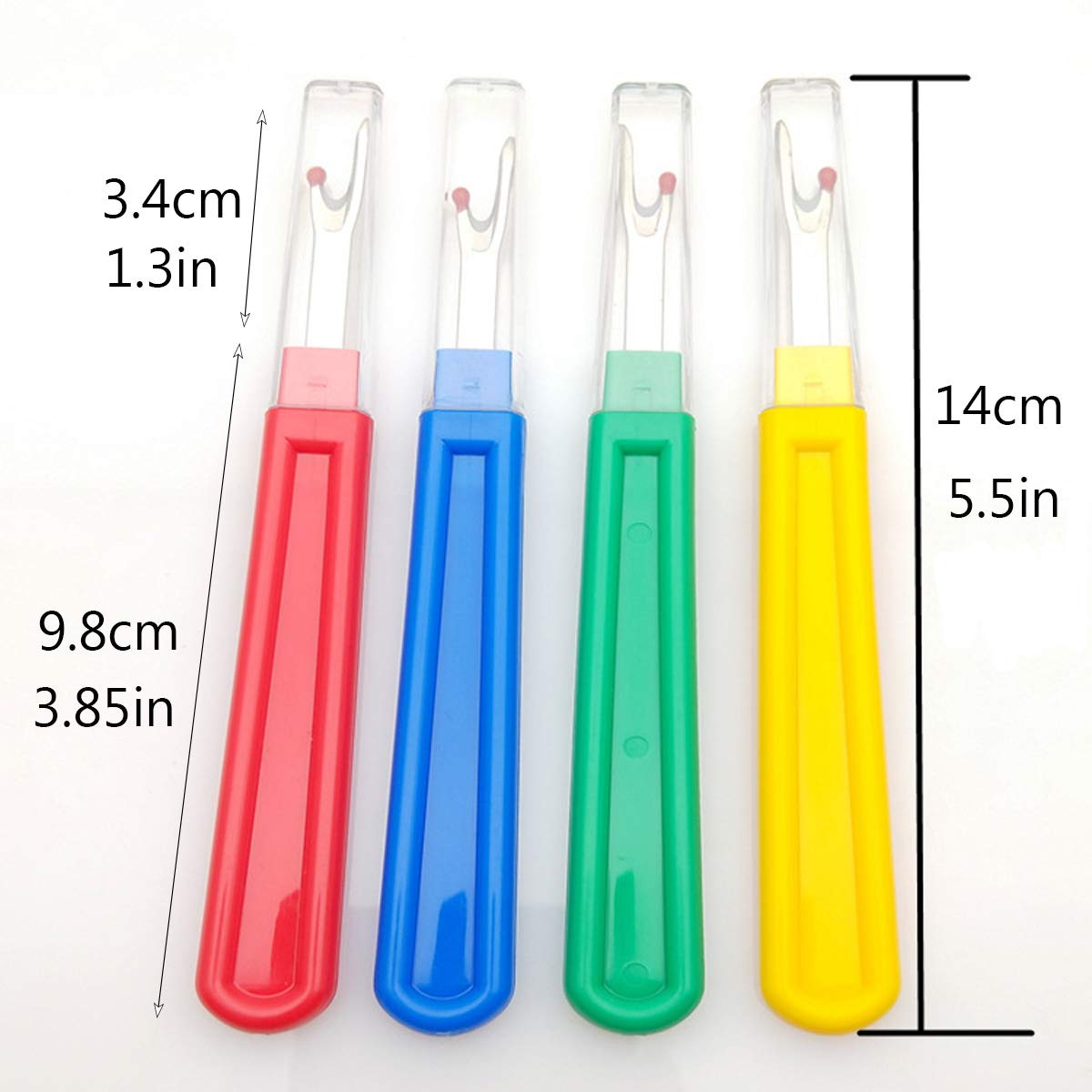 24 Pezzi Taglia Filo Per Cucito - Spellafili Con Manico In Plastica, Per Rimuovere Cuciture, Grandi E Piccoli - Foto 10