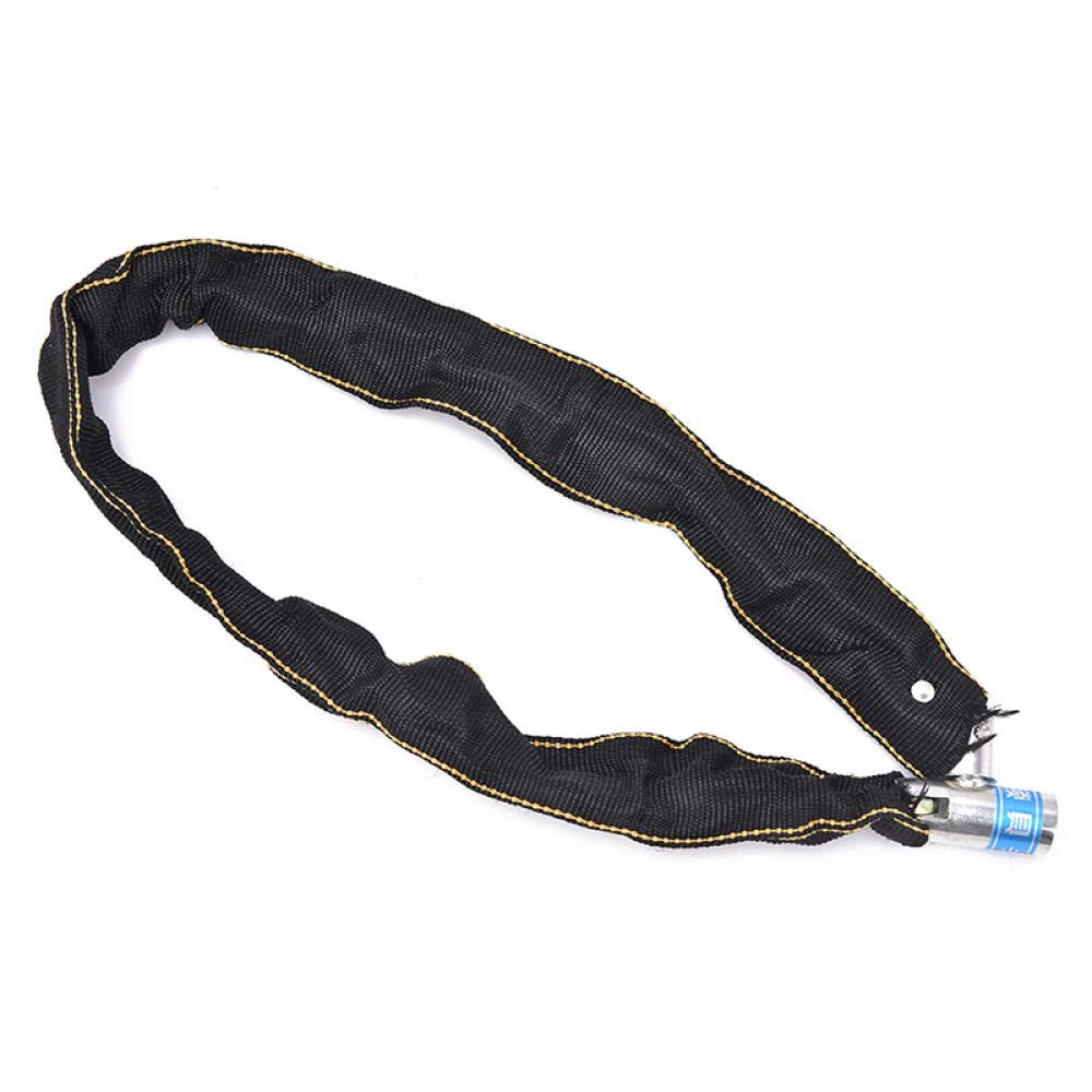 Fermeture de vélo, chaîne Serrure de chaîne de vélo de moto robuste noire 0cm serrures de vélo antivol accessoires de vélo en plein air serrures serrure de vélo
