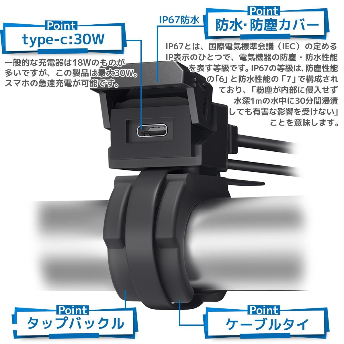 送料無料 Git2 Amazon | プロト(PLOT) バイク用 USB電源 TYPE-C(タイプC) PD対応 USB