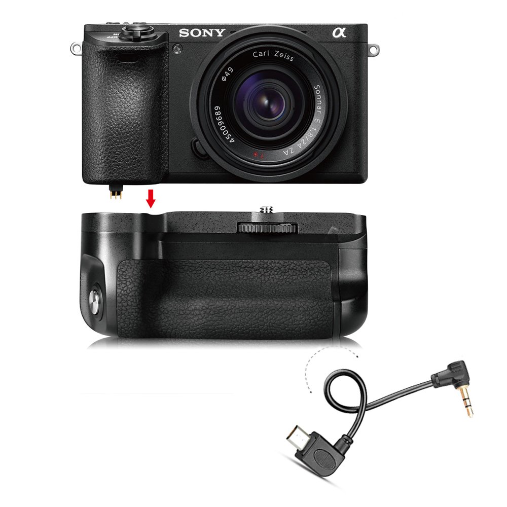 Meike MK-A6500 Pro Battery Grip Built-in Remote Controller Up to 100M to Control Shooting for Sony A6500