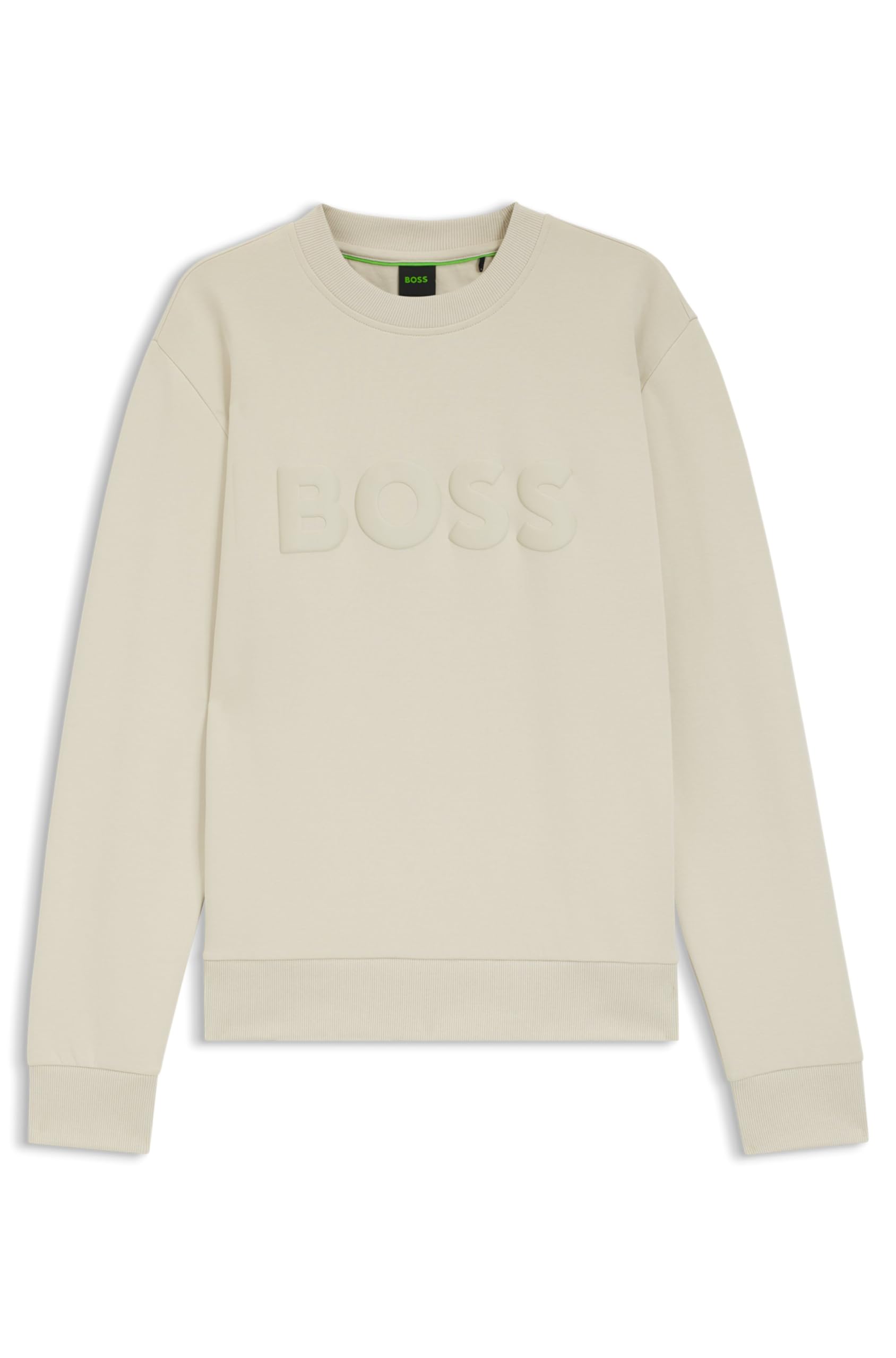 Hugo Boss Men's Beige Salbo Crew Neck Sweatshirt  38 M