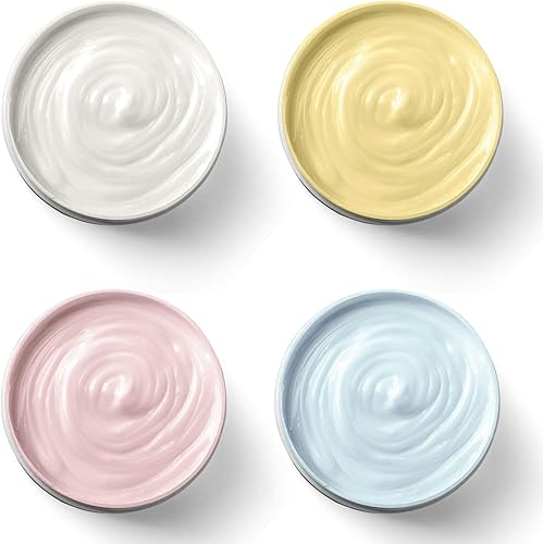 Miniatura 5 de SATINIOR - Paquete de 6 recipientes de plástico redondos transparentes a prueba de fugas, con tapa para almacenamiento en viajes, sombra de ojos,