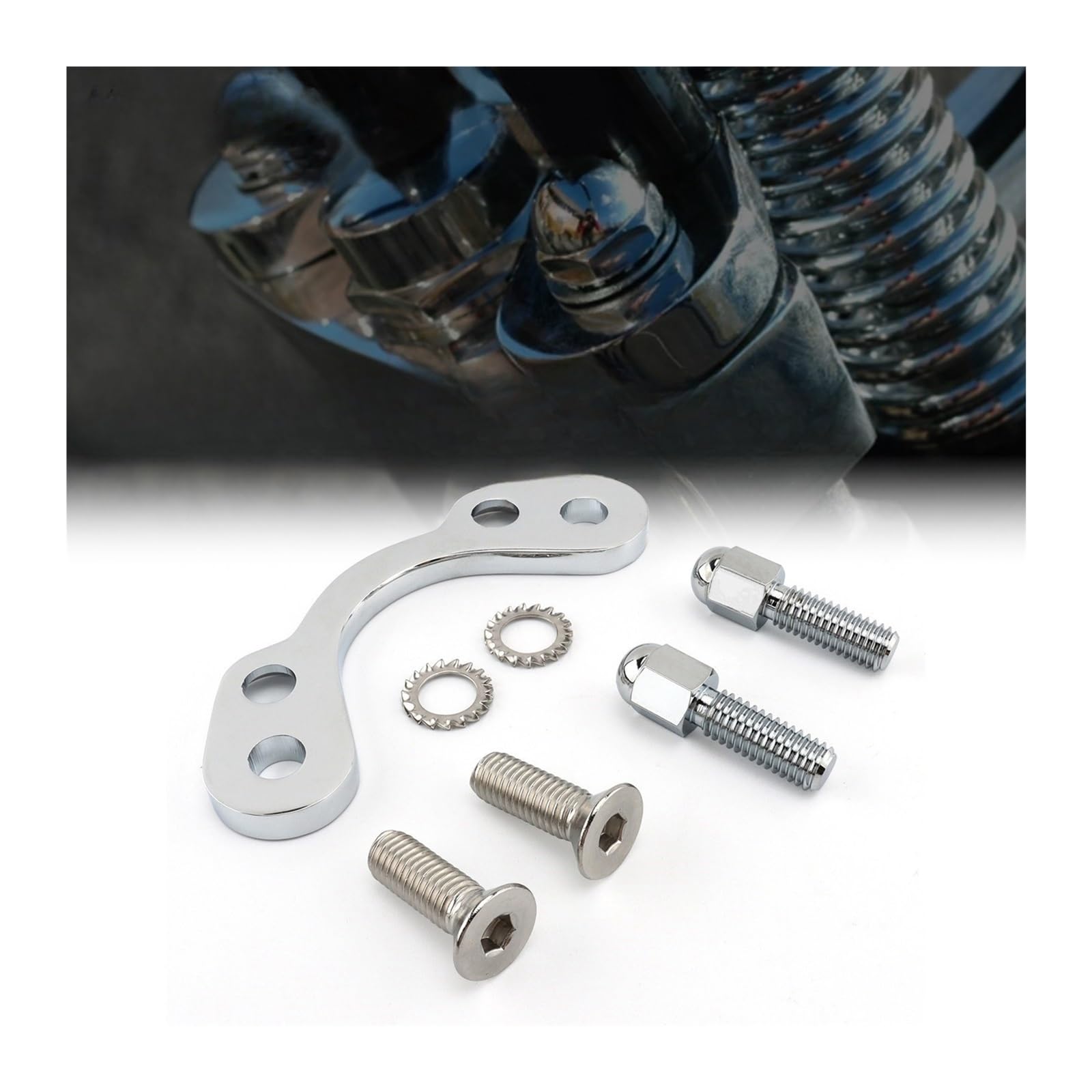 Motorrad Lenkerklemmen Motorrad Springer Lenker Baum Adapter Obere Klemme 3,5" Wide Riser Riser Mit Klemme Für Ha&rley Bobber 200 250