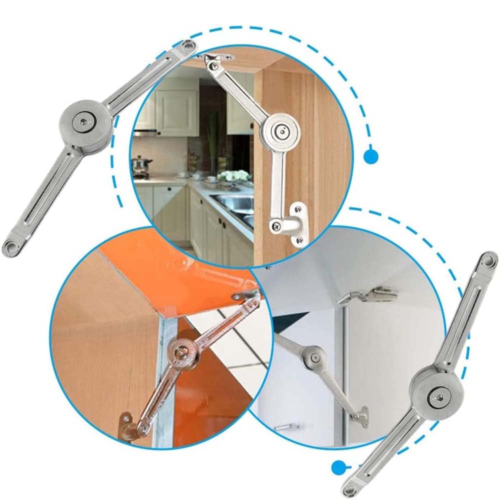 Soft Close Lid Support Hinges, Heavy Duty Stay for Door Open Upward and Downward - Image 3