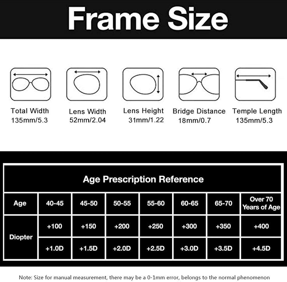 FEIVSN Reading Glasses for Men Spring Hinges Metal Frame Blue Light Blocking Glasses UV Readers Computer