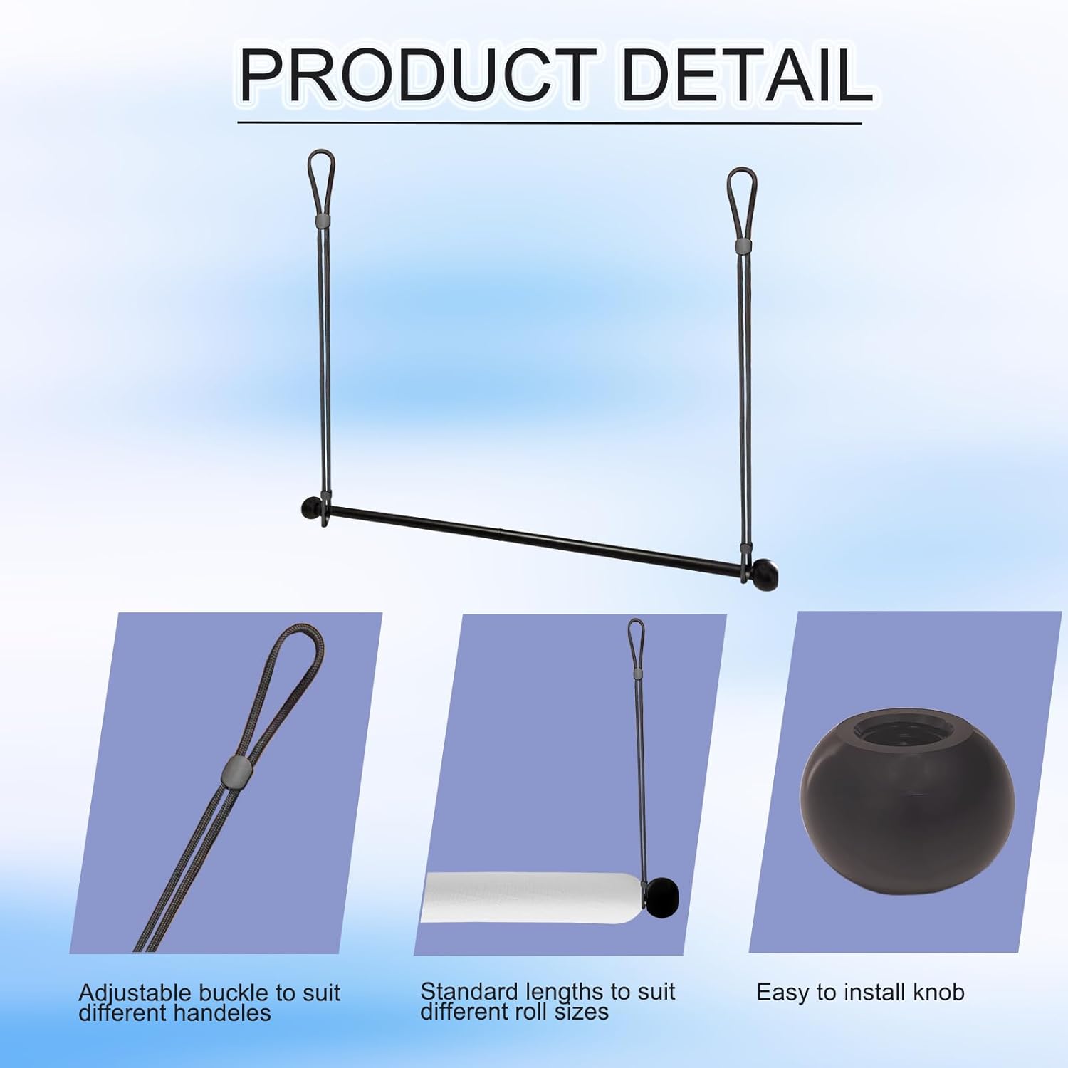 Disposable Paper Sheet Dispenser Hanger for Treatment Beds, 25" Metal Roll Holder with Removable Armrests, Compatible with 25" Exam Table Paper Rolls for Massage, Physical Therapy, Medical Clinics