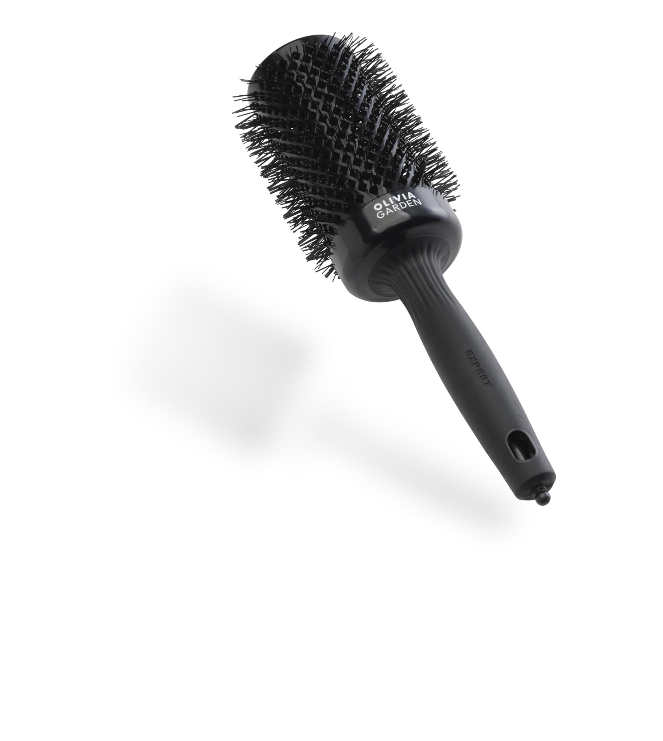 Olivia Garden Expert Blowout Shine – Schwarz - 55 - Runde, antistatische Keramikbürste für glänzende und frizzfreie Blowouts