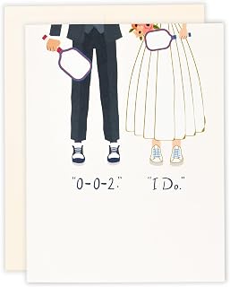 Pickleball Wedding Card | Bride & Groom | Funny Pickleball Themed Wedding Greeting Card | Unique Sports Gift Sports Lovers