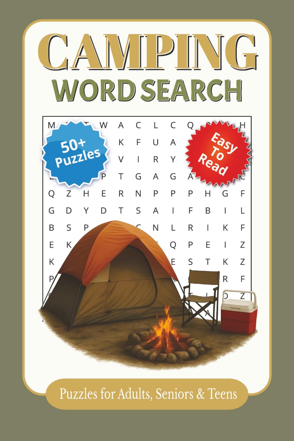 Camping Word Search Puzzle Book: 50 Fun Camping-Themed Word Search Puzzles for Kids, Adults, and the Whole Family — The Perfect Gift for Campers, Hikers, and Outdoor Enthusiasts