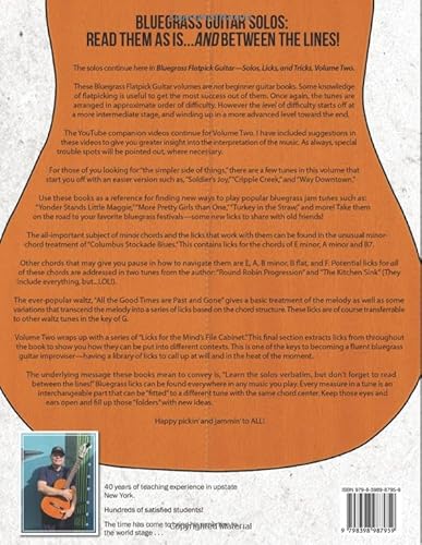 Bluegrass Flatpick Guitar-Solos, Licks and Tricks Volume 2: More Tunes and Neck Exploration