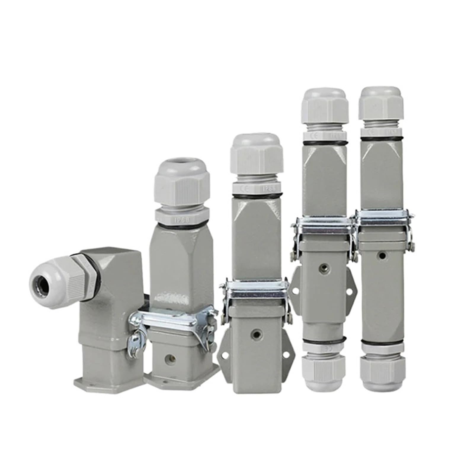 Schwerlaststeckverbinder HDC HA 4 5 6 8 Pin Duty 10A Rechteck-Luftfahrt-Buchse, männlich, robust, 1 Stück(10)