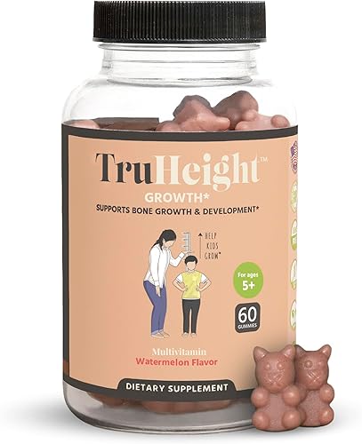 Miniatura 10 de TruHeight Gomitas de crecimiento (uva) Suplemento natural de crecimiento y desarrollo para niños y adolescentes – Vitamina D, K, calcio y
