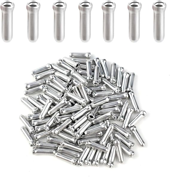 Bike Cable End Caps, 200 Pcs Heavy Duty Black Brake Throttle Cable End Fittings With Secure Fit For Road Mountain Bicycle Maintenance, Anti-Corrosion Cable Tips For Bike Repair - Online Marketplace