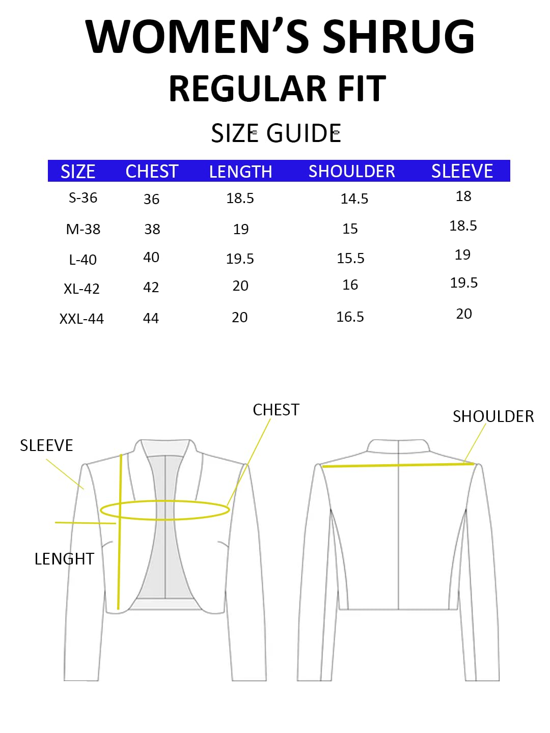 Glito Women's Imported Poly Solid Open-Front Blazer Shrug Jacket - White | Regular Fit | Round Neck | 3/4 Sleeves | Jacket for Women | Ideal for Elegant Workwear & Casual Shrug for Women - Image 3 thumbnail