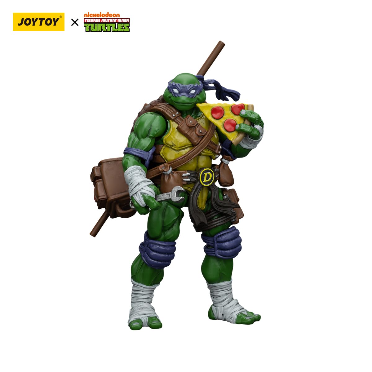 JOYTOY 1/18 Scale TMNT-Donatello Action Figures, 10.6cm, Poseable Joints and Detachable Weapons - Image 4