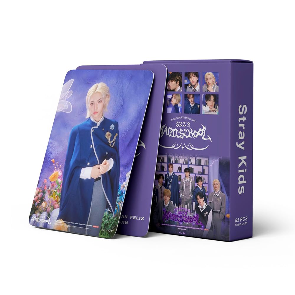Amazon.com: Funwaretech Stray Kids Magic School Photocards 55Pcs