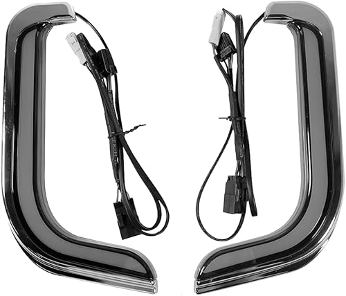 Miniatura 6 de Parrillas inferiores para motocicleta, carenado, intermitente, luces LED, trazador, lámparas de correr para modelos Harley Touring Road Glide