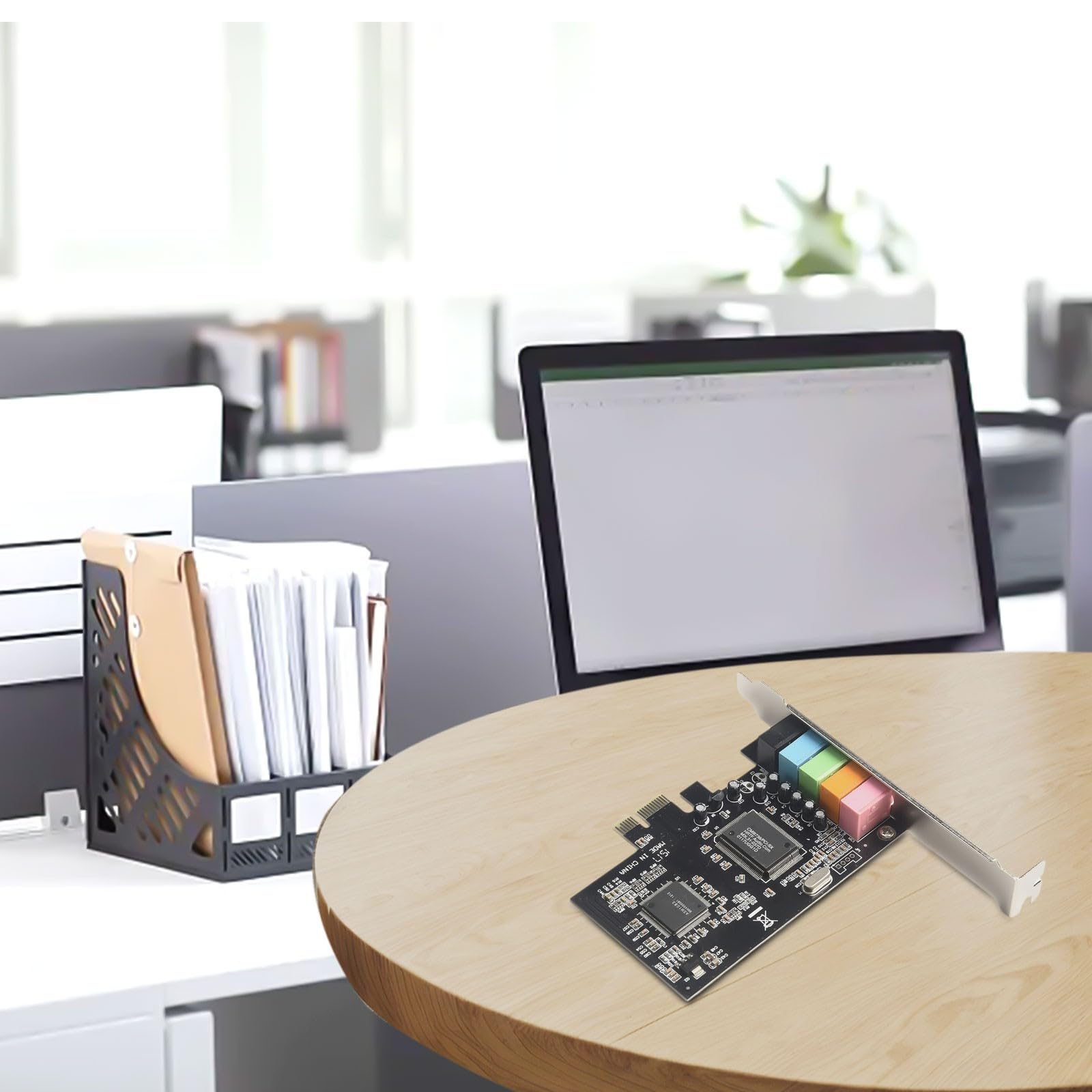 Zoegneer PCI E 5 Scheda audio interna a 1 canale 6 canali Audio 3D con EAX e DirectSound Supporto 3D per Windows 2000 7 8 10 e opzioni di uscita multipla anteriore posteriore