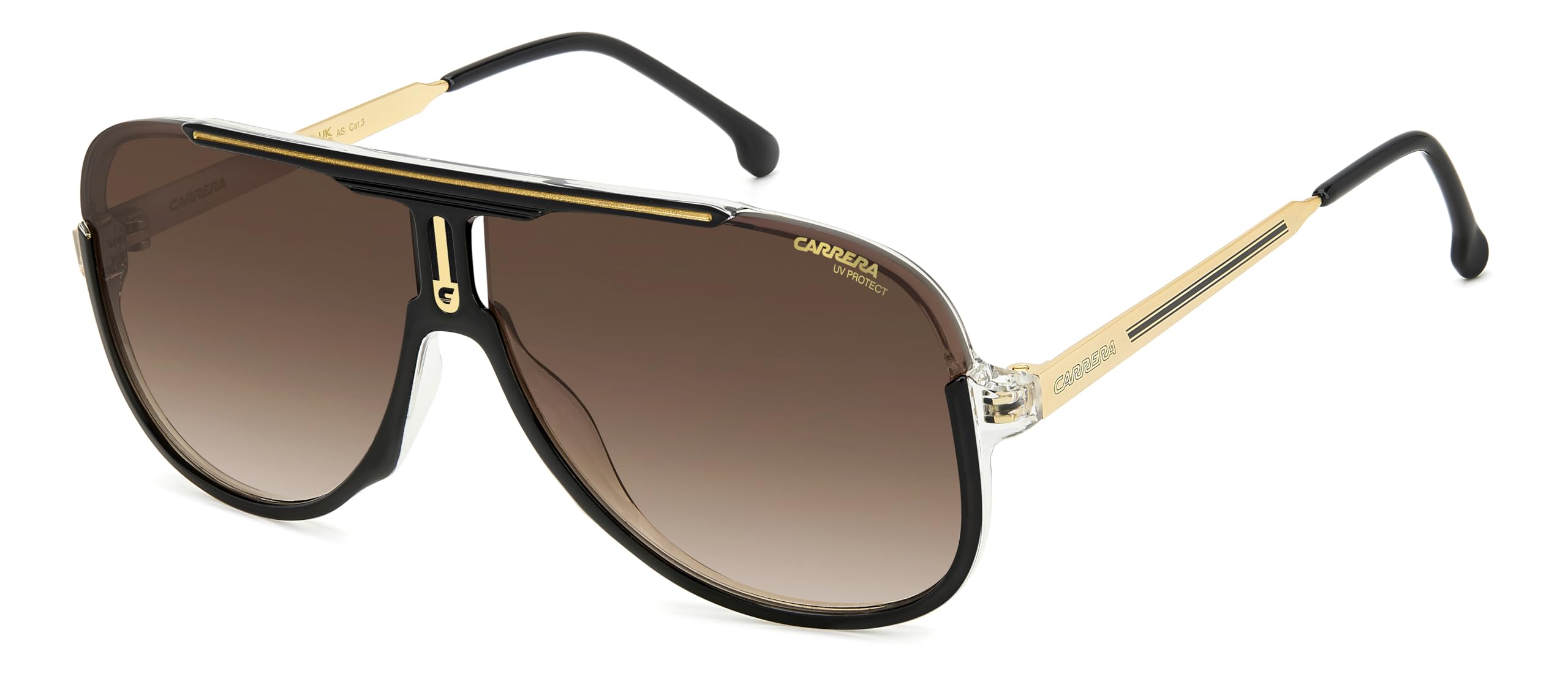 Carrera Occhiali Da Sole 1059/S Black Gold/Brown Shaded 64/11/145 Uomo-image