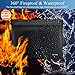 Fireproof Waterproof Money Document Bag - with 4200°F Heat Insulated Safe Storage Pouch with Zipper, Upgraded 8 Layers of Functional Material for Valuables (13.9