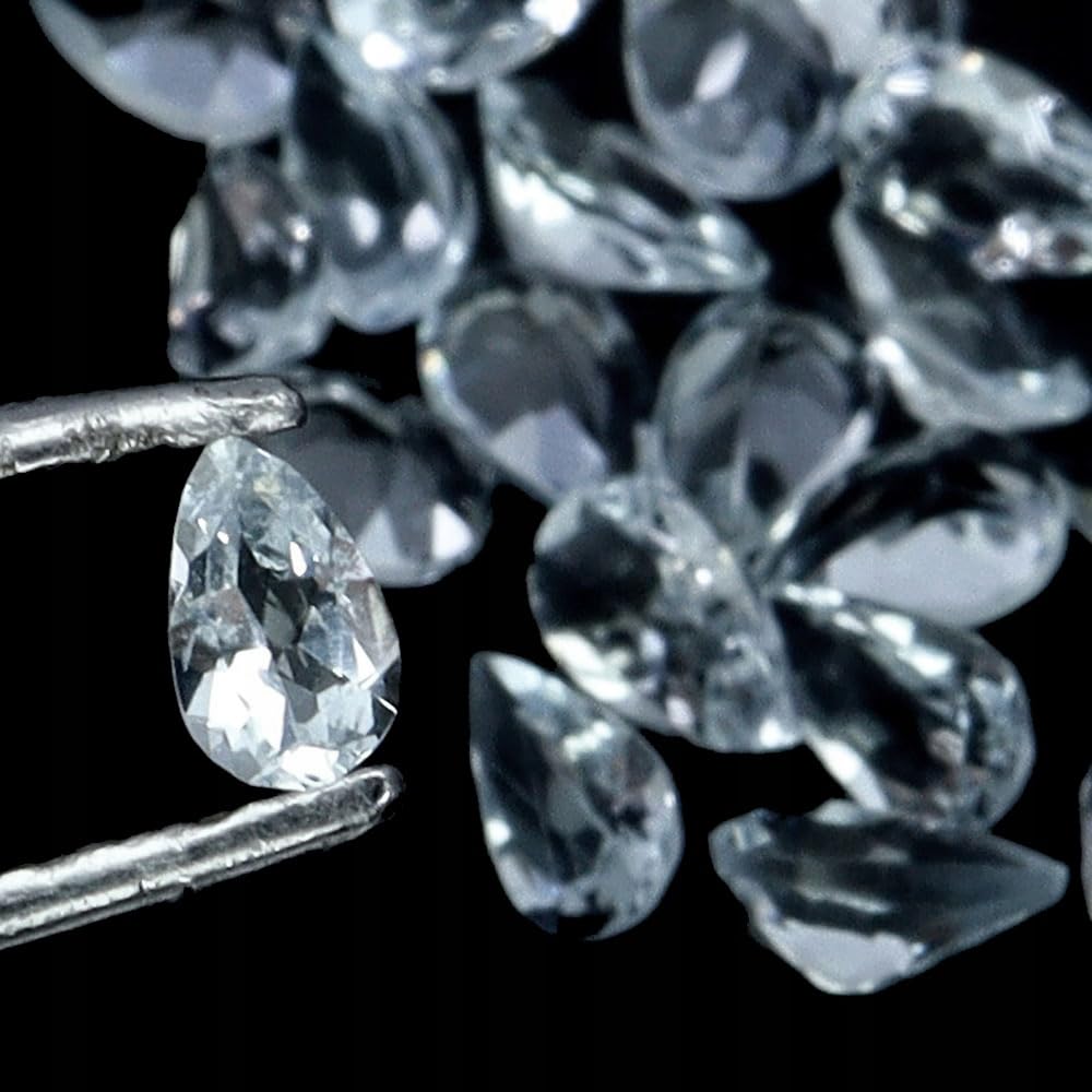 Akwamaryny kamienie naturalne 23 sztuki IF-VVS 4.25ct