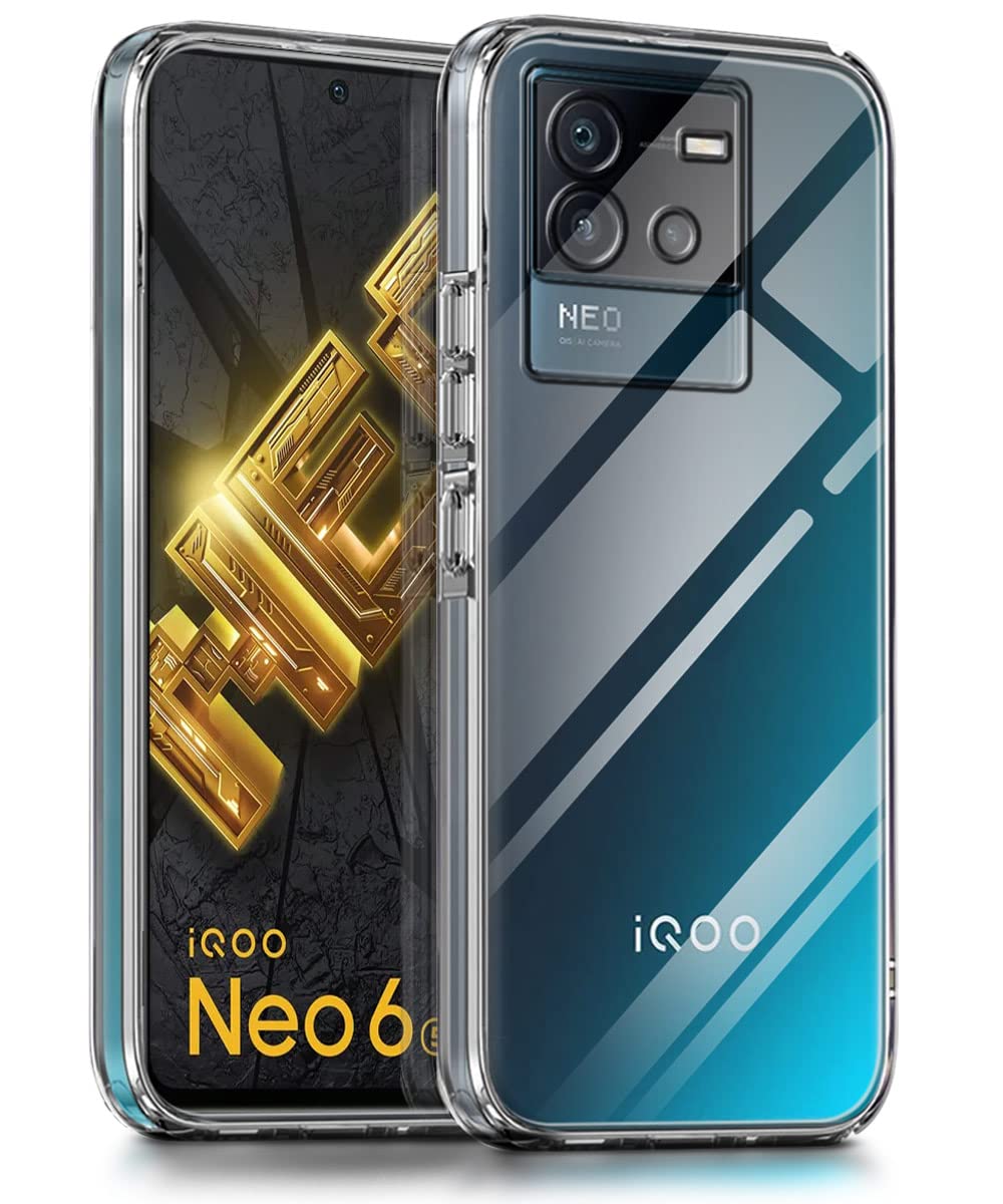 WOW IMAGINE Crystal Clear Transparent Back Case Cover for iQOO Neo 6 5G | Full Device & Camera Protection Shockproof TPU Silicone Back Cover Case – Transparent (B0B2DYBXH6) Amazon Price History, Amazon Price Tracker