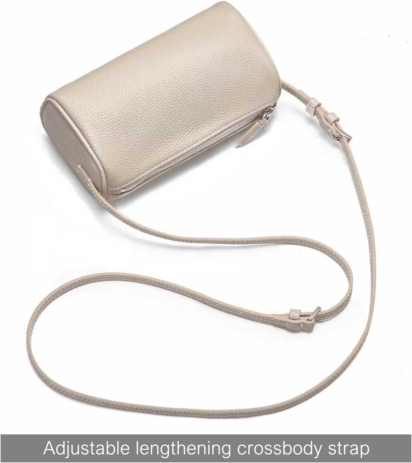 hedexe Small Leather Shoulder Purses for Women: Mini Barrel Evening Crossbody Bags - Designer Trendy Handbags for Ladies