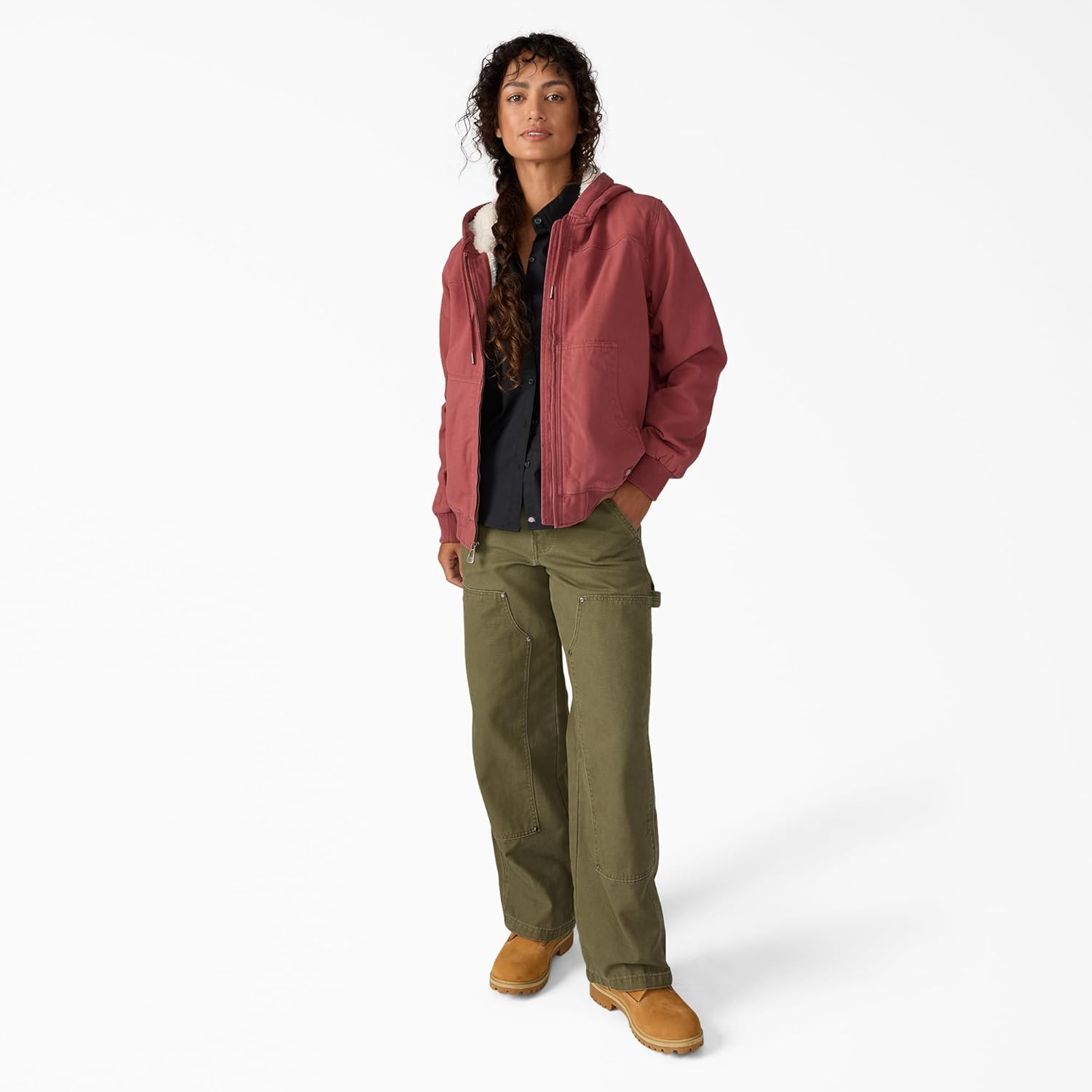 Dickies Women's Fleece Lined Duck Canvas Jacket - Image 4