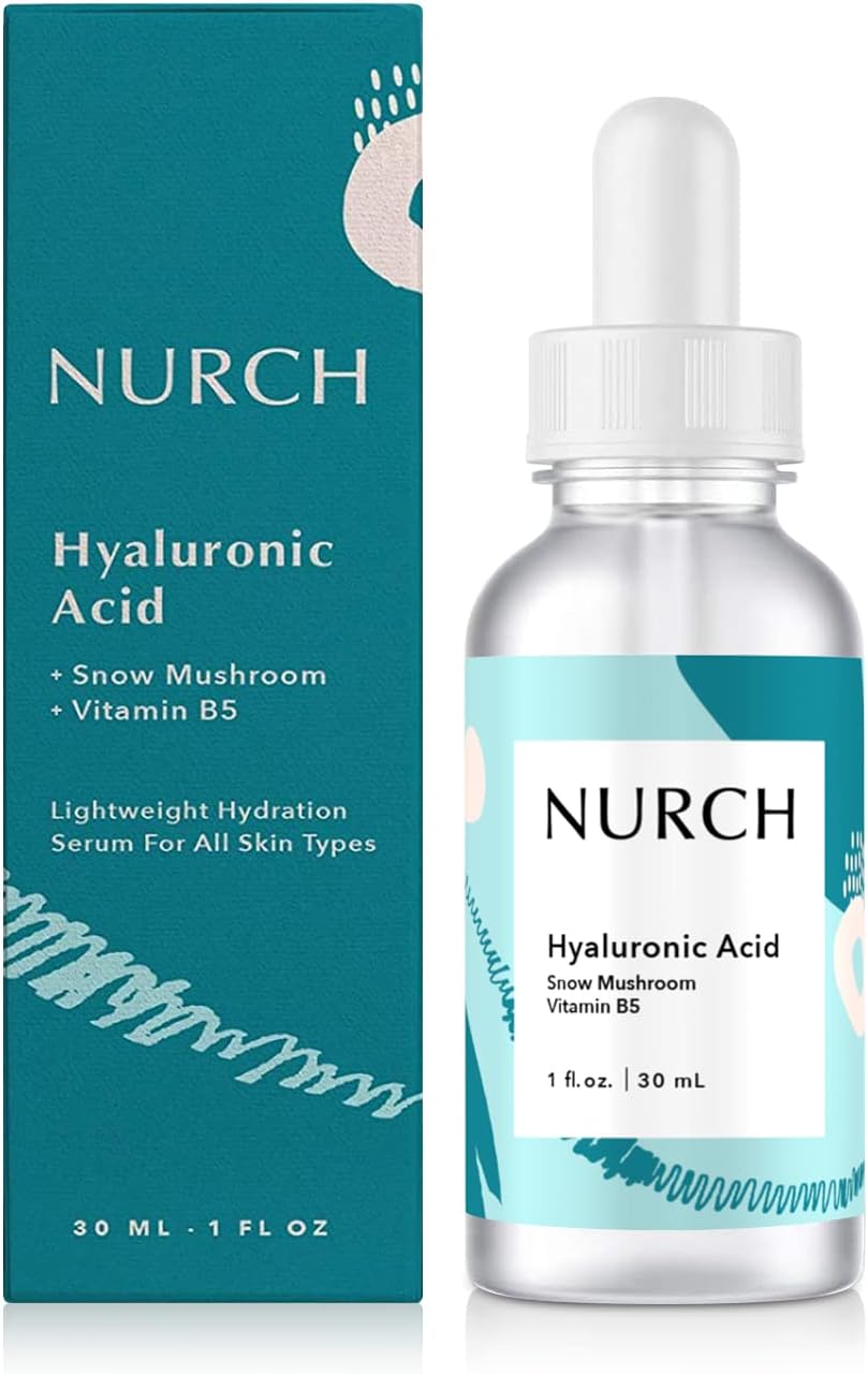 Pure Hyaluronic Acid Serum for Face + Snow Mushroom + Vitamin B5 | Natural & Lightweight | Vegan, Clean, & Fragrance Free | Moisturizer Hydrates Dry Skin & Reduces Appearance of Fine Lines, 1 Oz