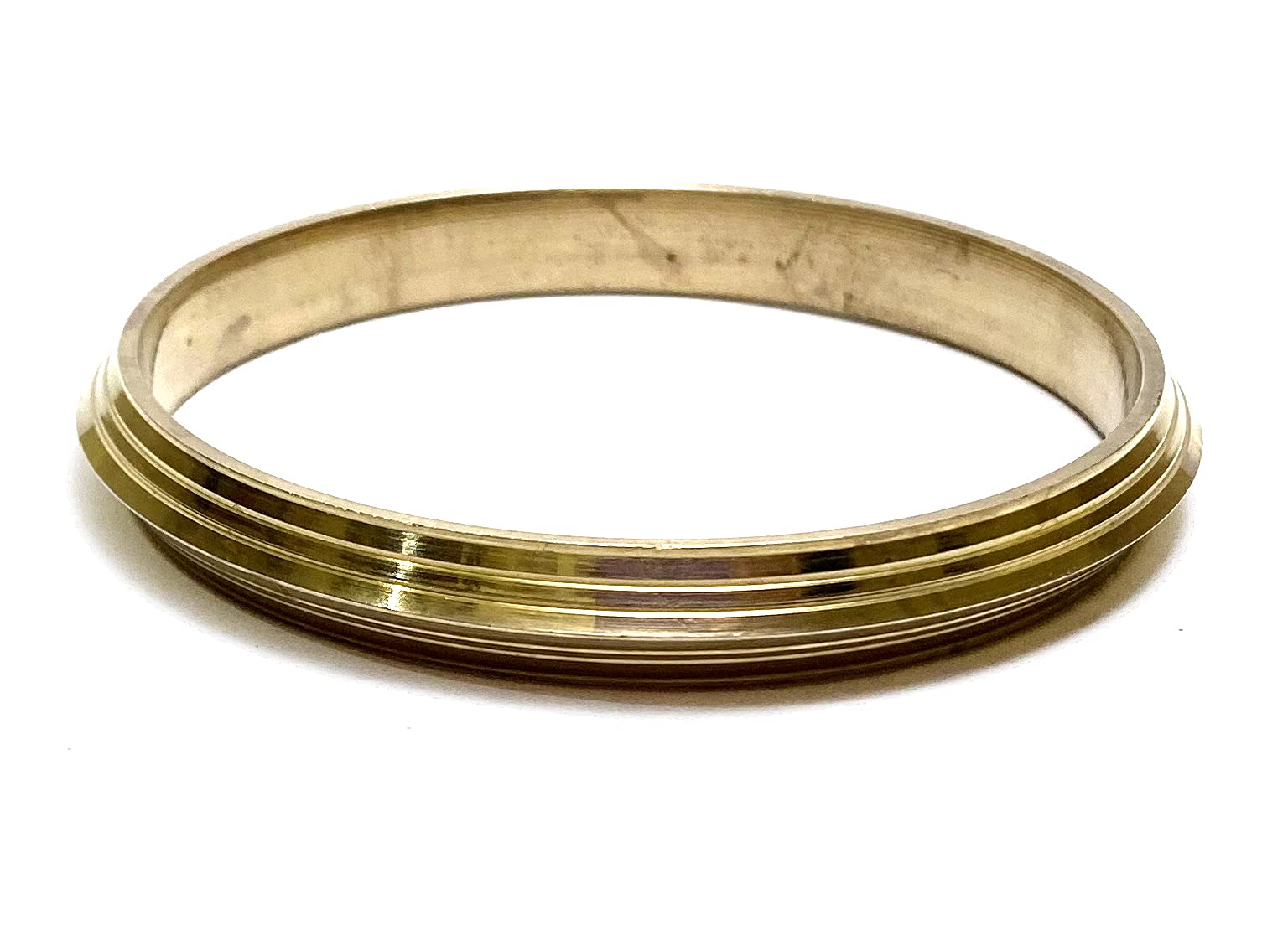 MAHANT JI Pure Brass Gold Plated Punjabi Kada For Men In Regular Size (Thickness 10 MM, Inner Diameter 7.1 Cm) (B09GMDGZDX) Amazon Price History, Amazon Price Tracker